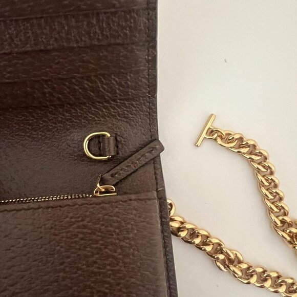 GUCCI X ADIDAS Crossbody Clutch Wallet Gold Chain Limited Edition MINT CONDITION - Picture 11 of 13